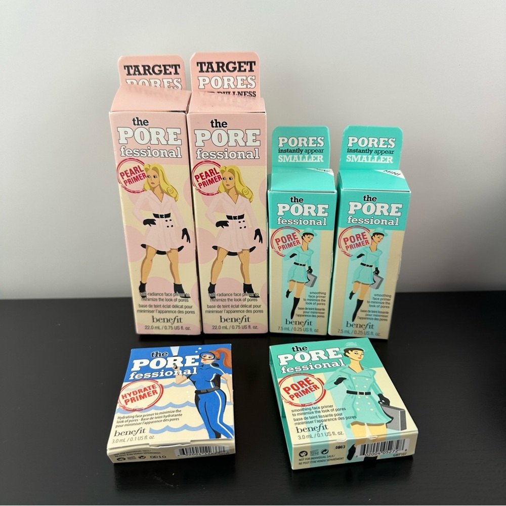 NEW Benefit Porefessional Primer Lot (2 full size 2 travel size 2 sample size)